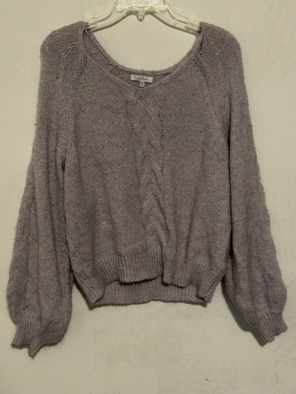 Lush Lilac Cable-Knit sweater 💜